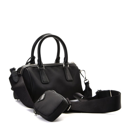 Prada Nylon Saffiano Re-Edition 2005 Top Handle Crossbody Bag Black 2 of 8