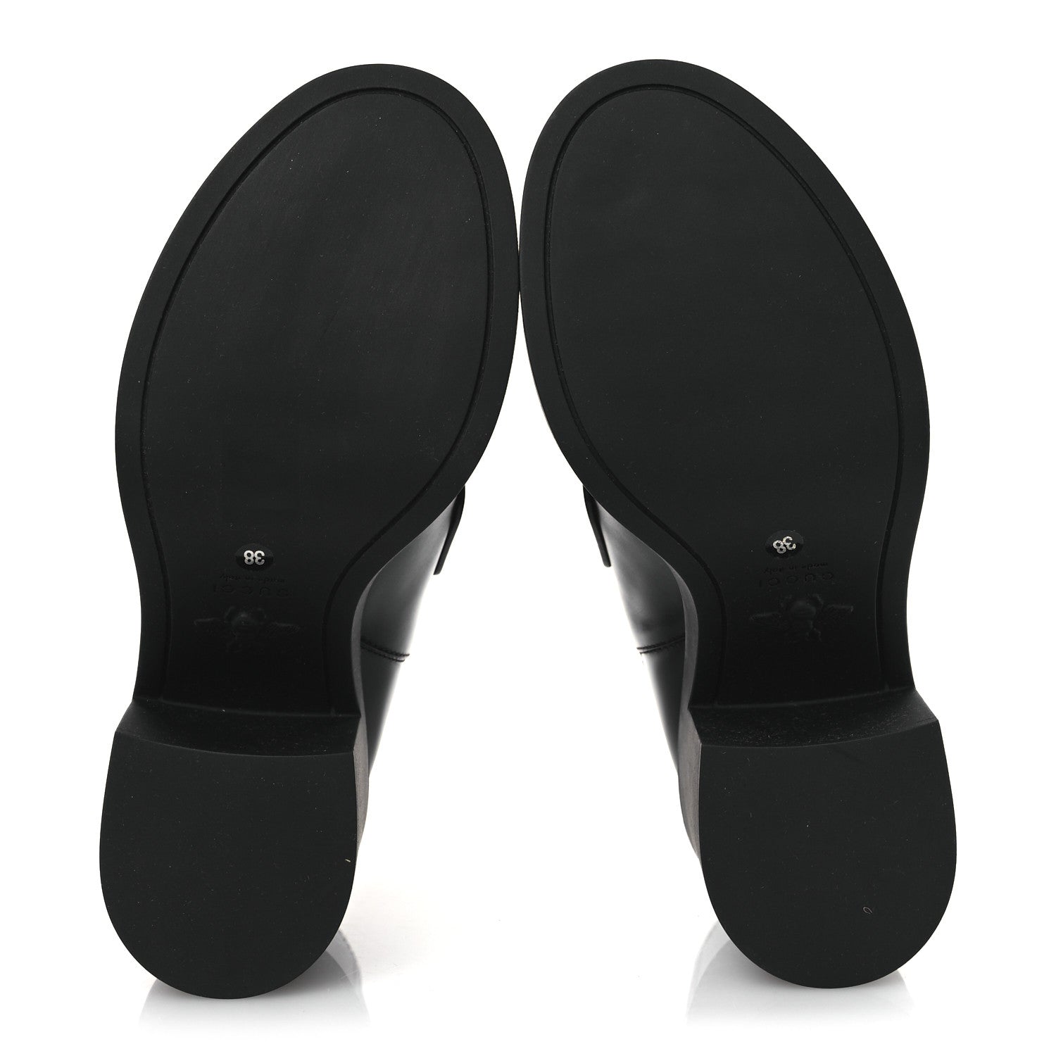 Gucci Calfskin Horsebit Ankle Boots 38 Black 7 of 11