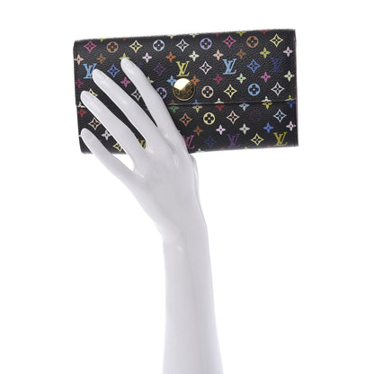 Louis Vuitton Monogram Multicolor Sarah Wallet Black Grenade 2 of 10