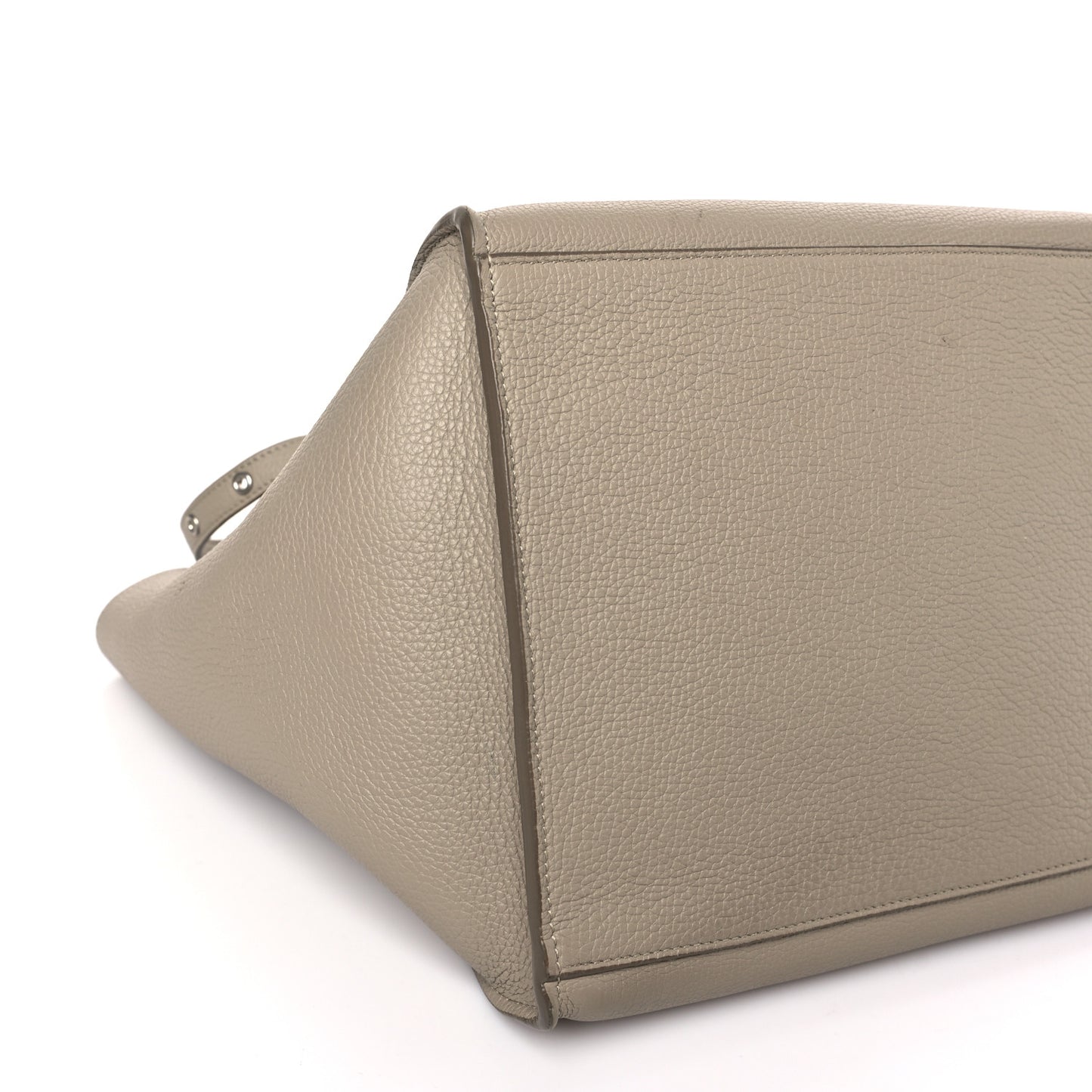 Supple Grained Calfskin Small Big Bag Light Taupe