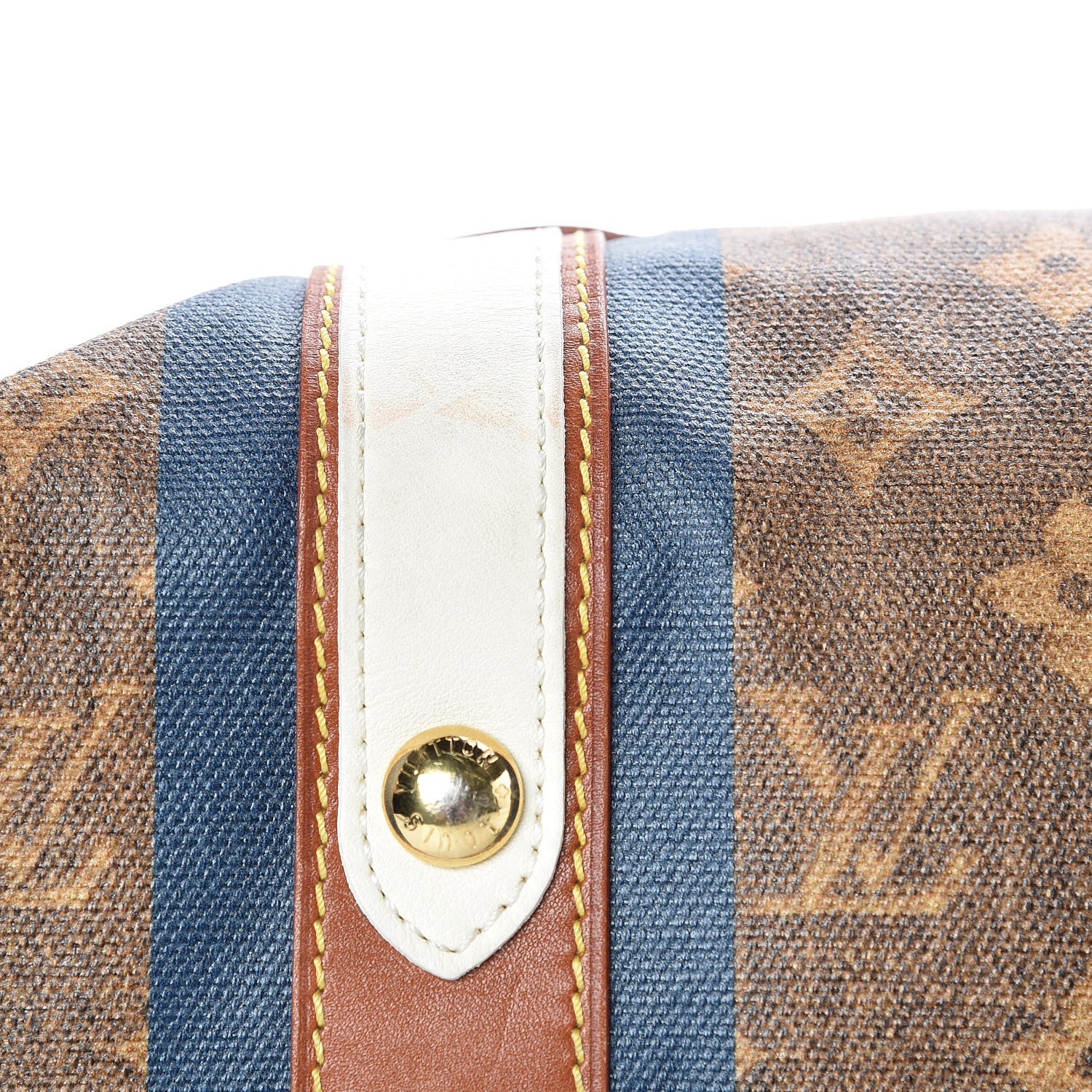 Louis Vuitton Monogram Rayures Tisse Sac GM Blue 16 of 21