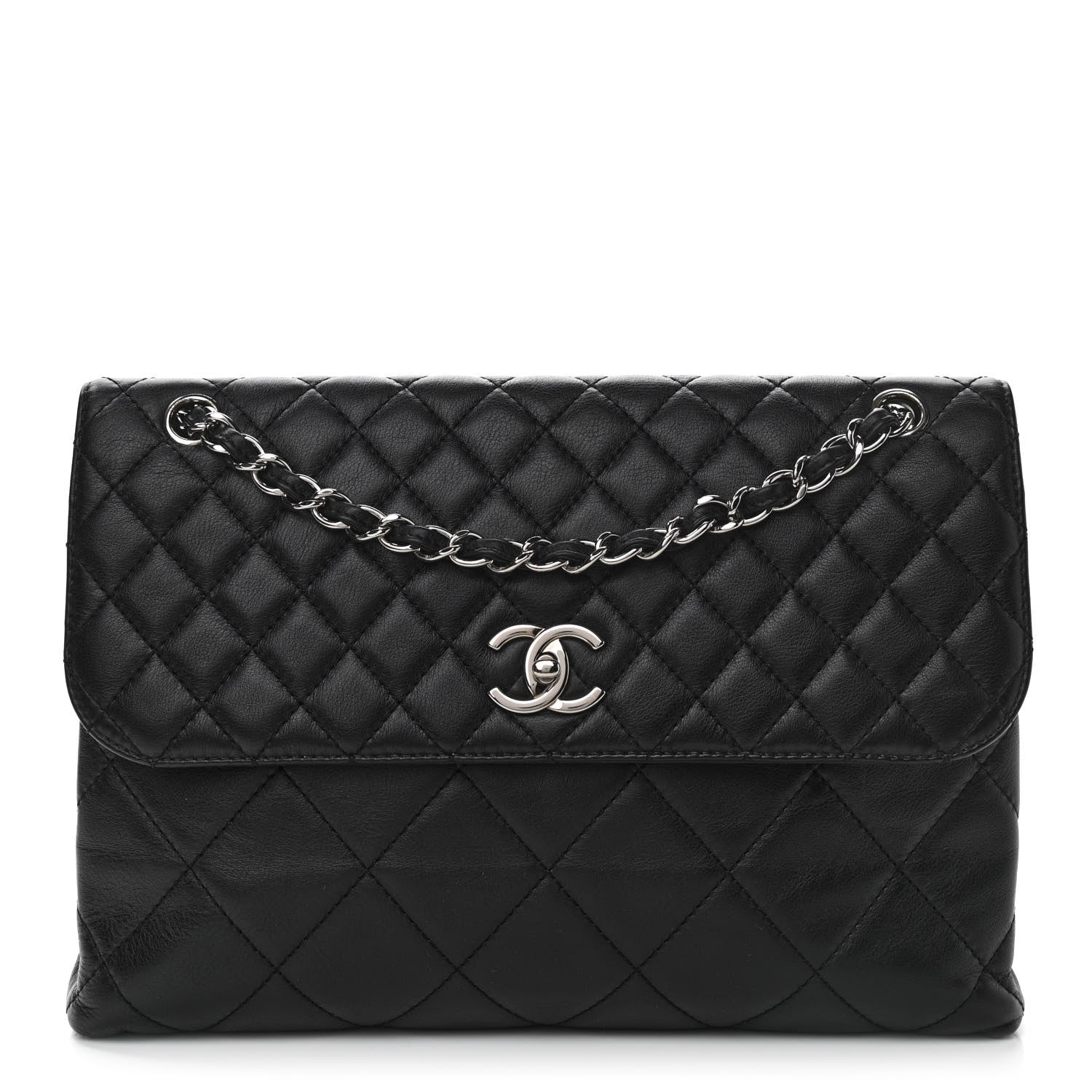 Chanel Calfskin Quilted In The Business Flap Bag Black 1 of 11
