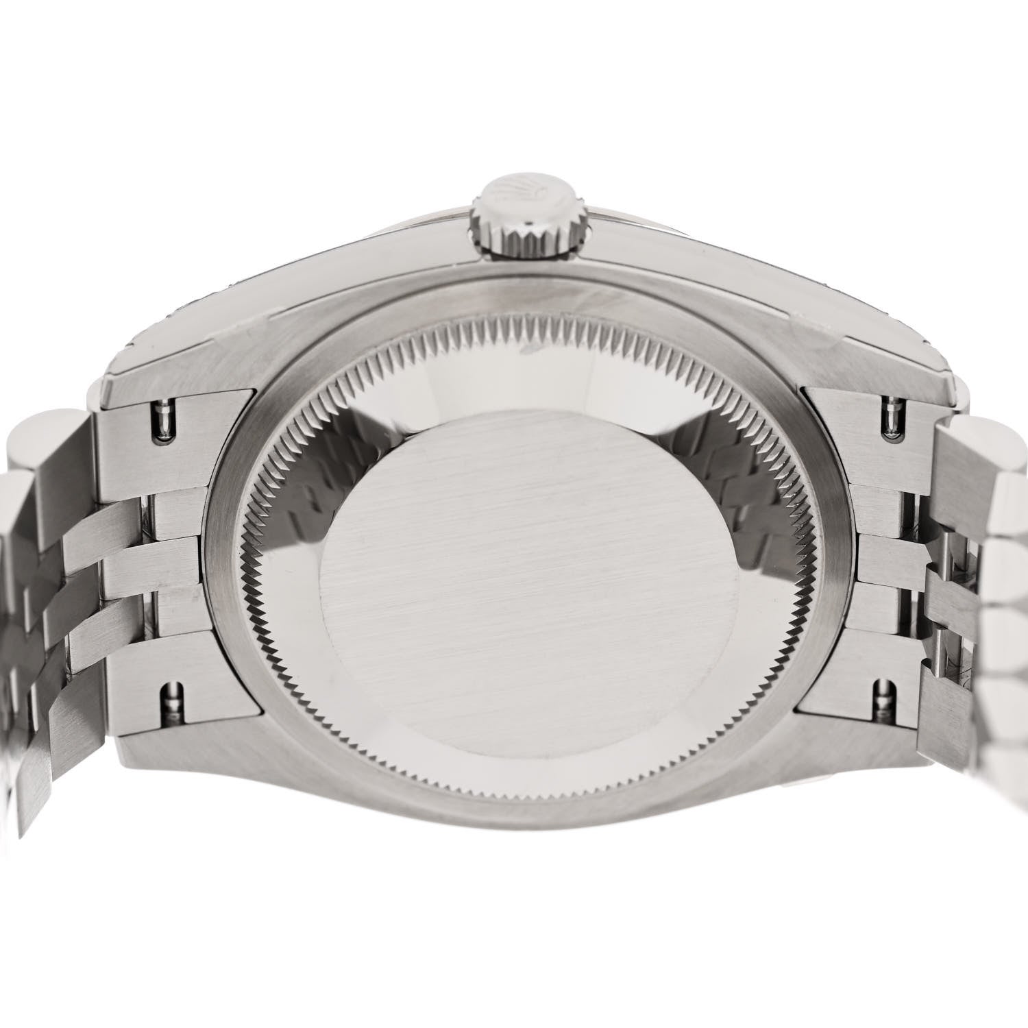 Rolex Stainless Steel 18K White Gold Diamond 36mm Oyster Perpetual Datejust Watch Blue Fluted 126234 4 of 5