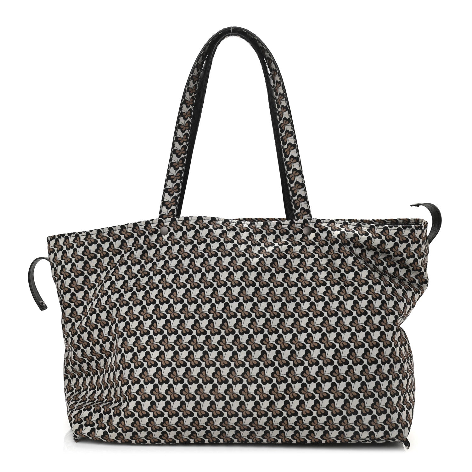 Bottega Veneta Nappa Nylon Medium Reversible Butterfly Shoulder Bag Black Cement 1 of 15