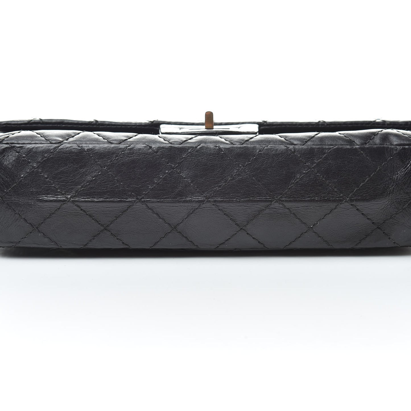 Aged Calfskin Quilted 2.55 Reissue 225 Flap Black