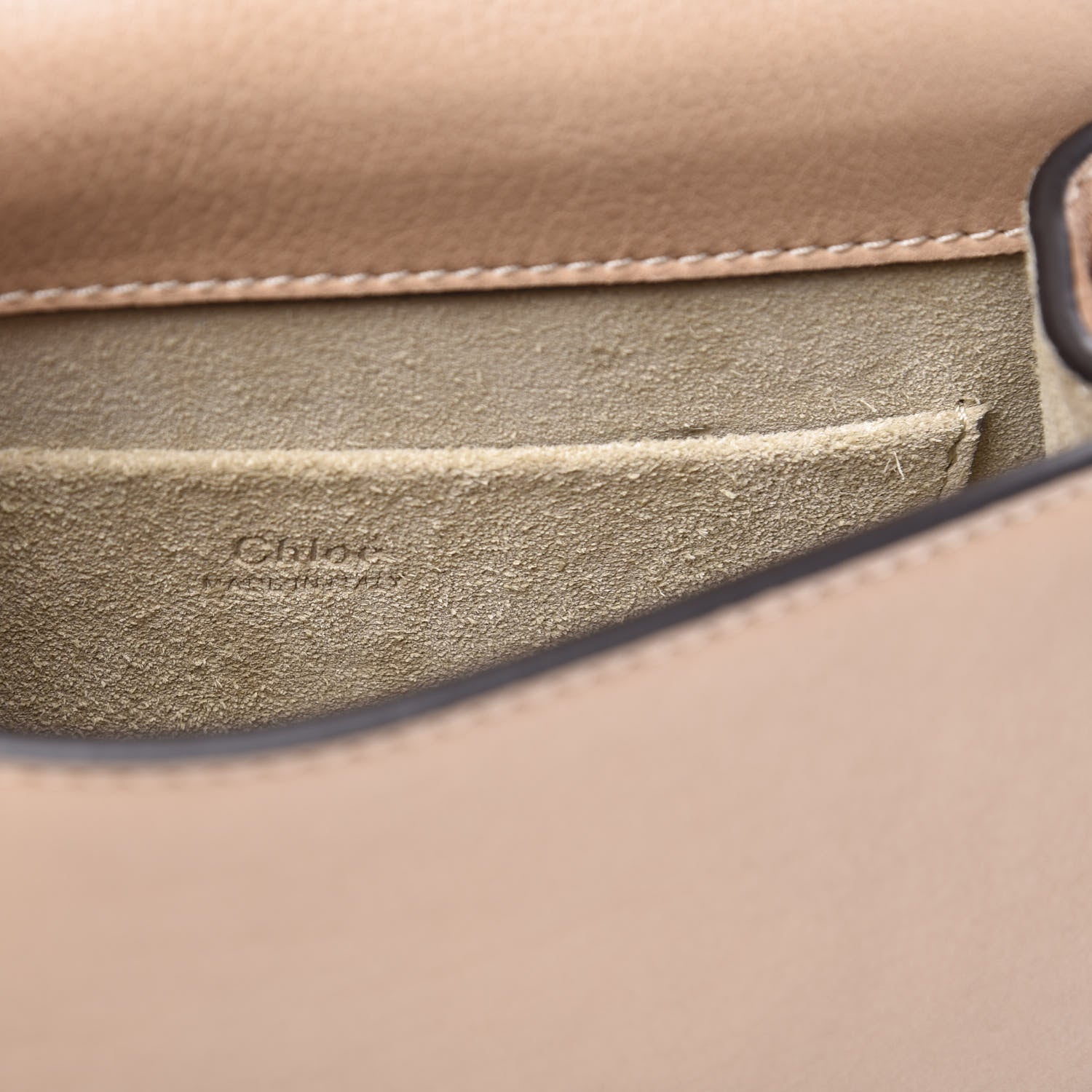 Chloe Calfskin Suede Small Nile Bracelet Bag Biscotti Beige 5 of 10