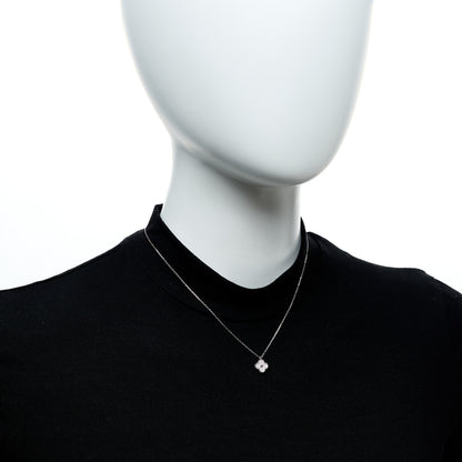 Van Cleef & Arpels 18K White Gold Diamond Sweet Alhambra Pendant Necklace 2 of 6