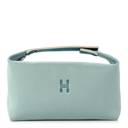 Hermes Canvas Large Bride-A-Brac Pouch Eucalyptus 1 of 10