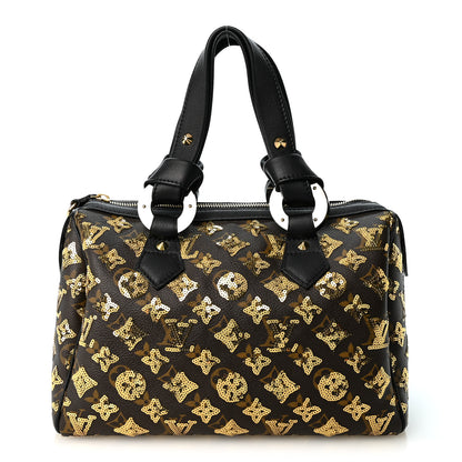 Louis Vuitton Monogram Sequins Eclipse Speedy 28 Gold 1 of 10