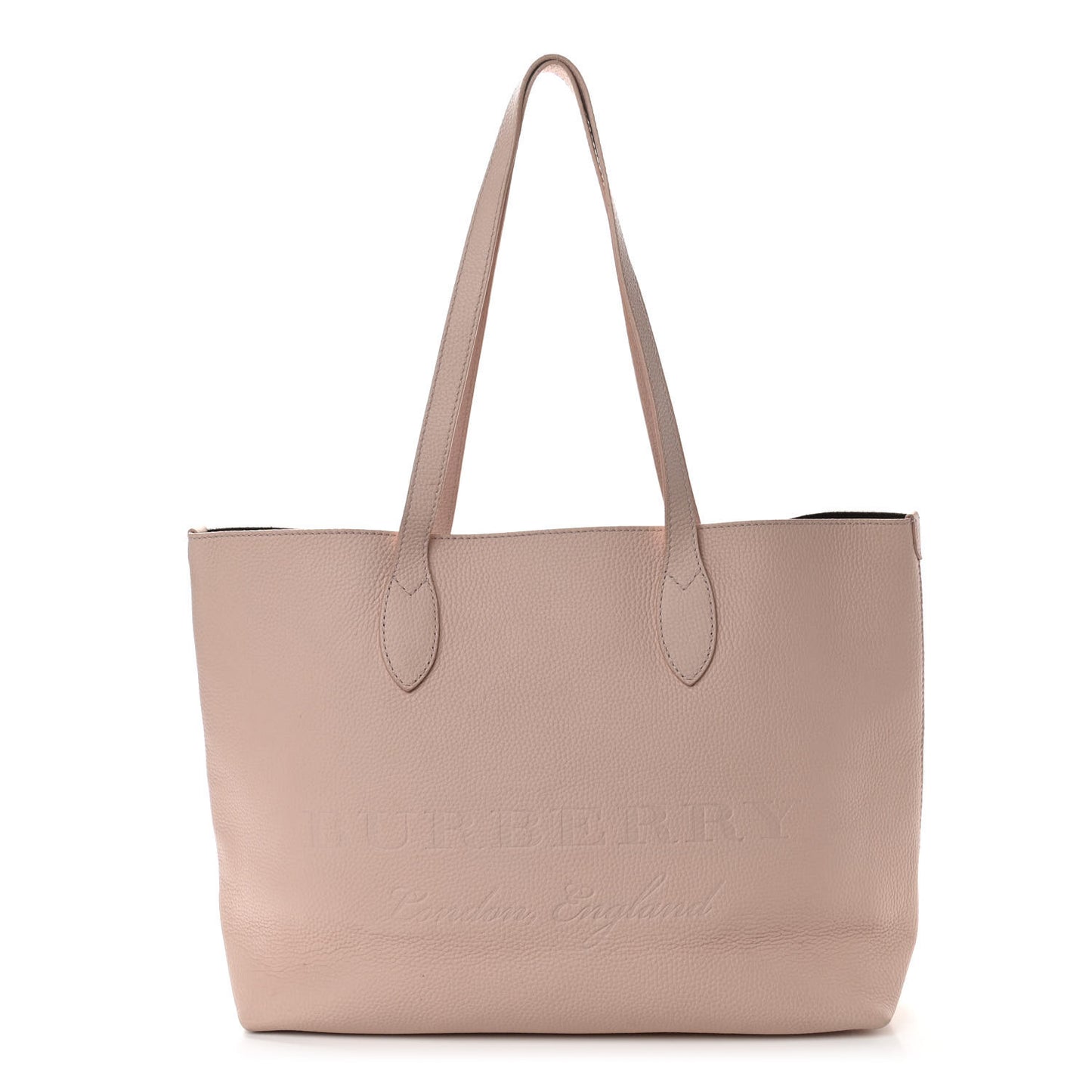 Grainy Calfskin Remington Tote Pale Ash Rose