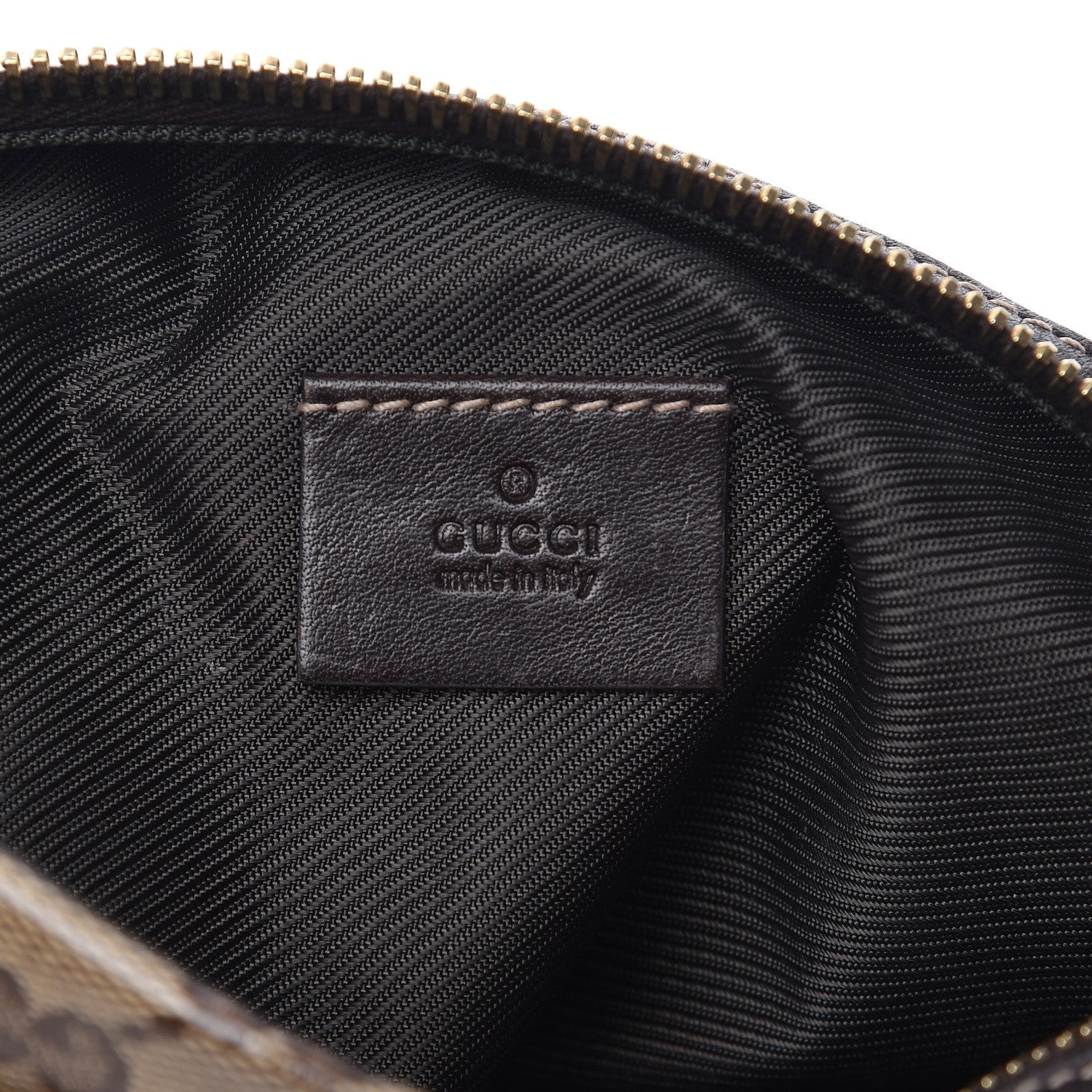 Gucci Crystal Monogram Duchessa Cosmetic Case Dark Brown 7 of 9