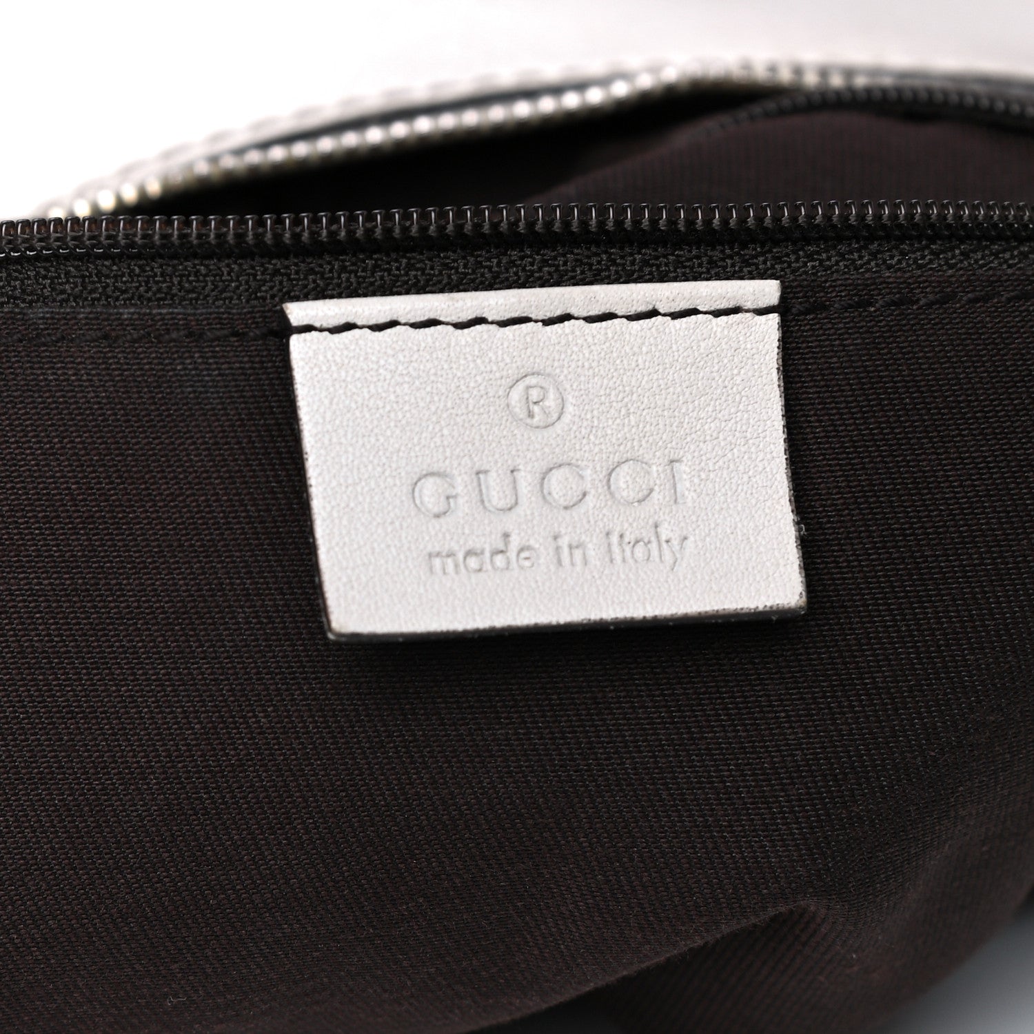 Gucci Monogram Medium D Gold Ring Hobo White 6 of 8