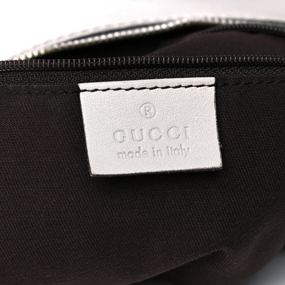 Gucci Monogram Medium D Gold Ring Hobo White 6 of 8