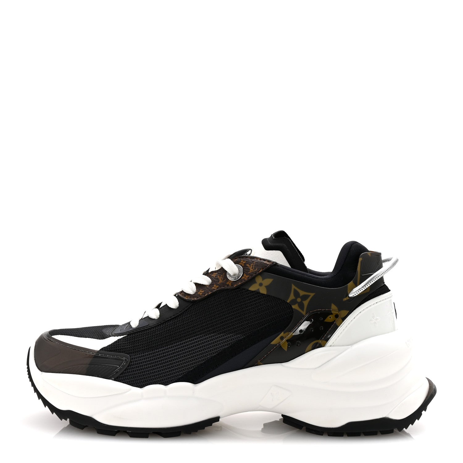 Louis Vuitton Monogram Calfskin Run 55 Sneakers 39 Black 1 of 9