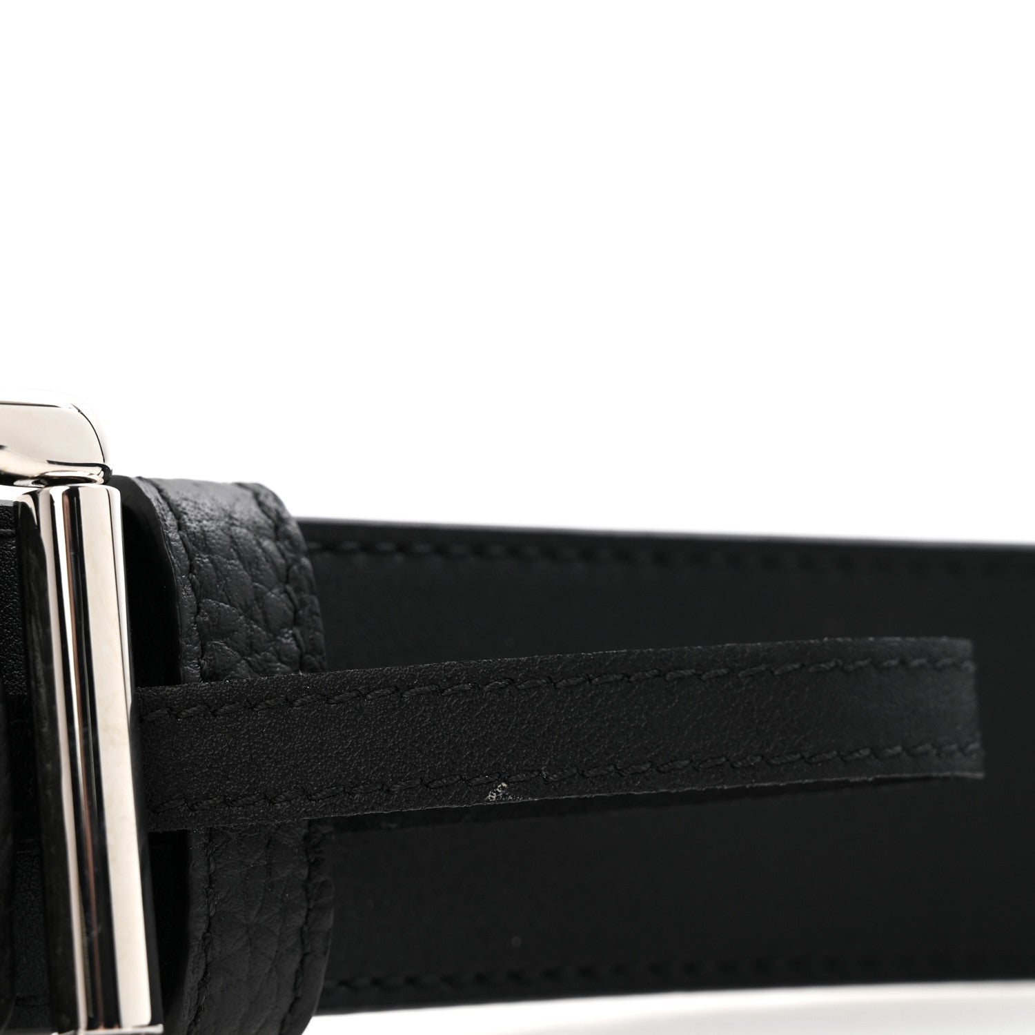 Gucci Piuma Calfskin Jumbo GG Embossed 35mm Belt 80 32 Black 6 of 7