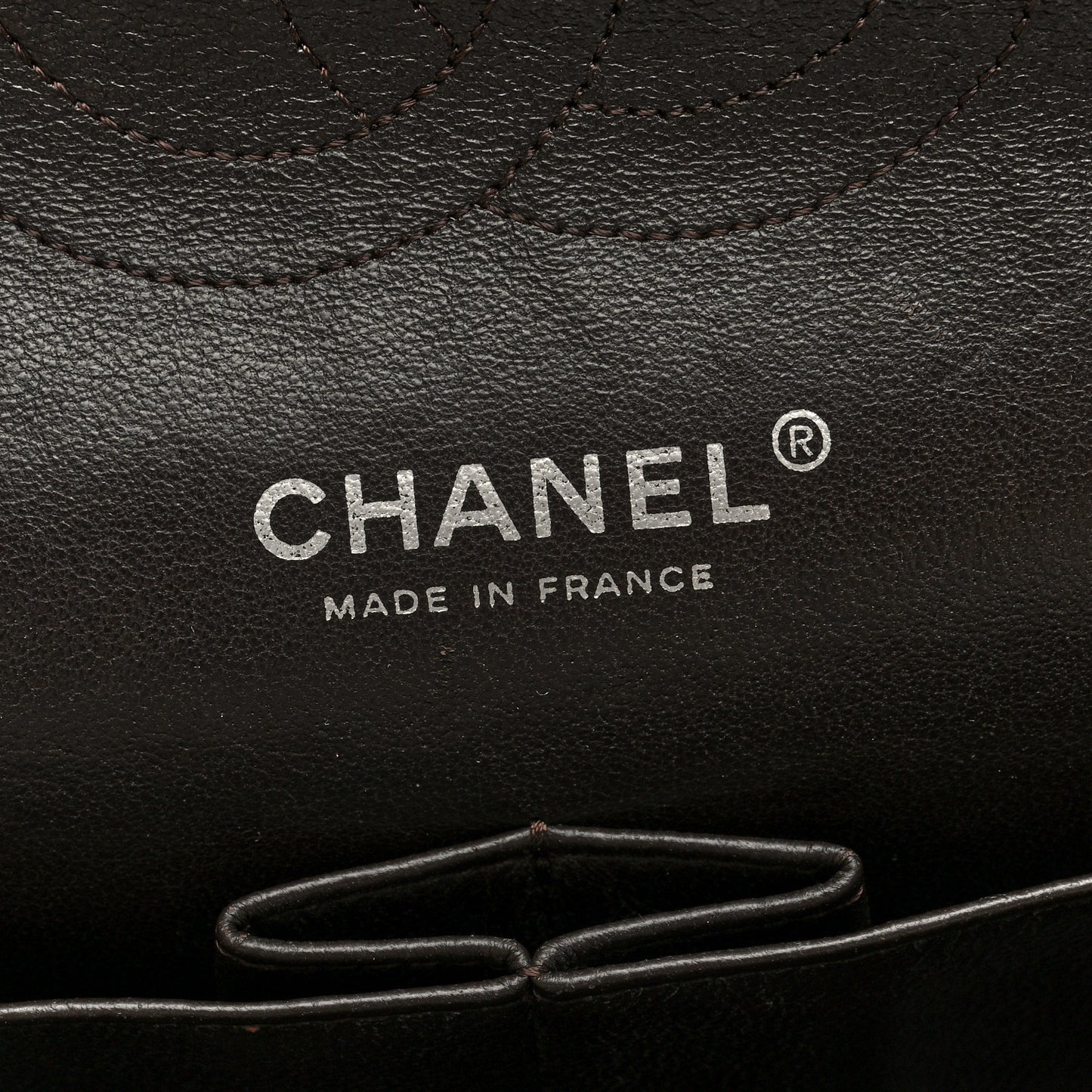 Caviar Quilted Medium Double Flap Brown