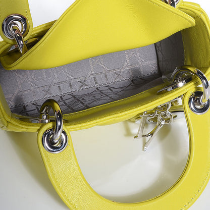 Christian Dior Lambskin Cannage Nano Lady Dior Acid 12 of 16