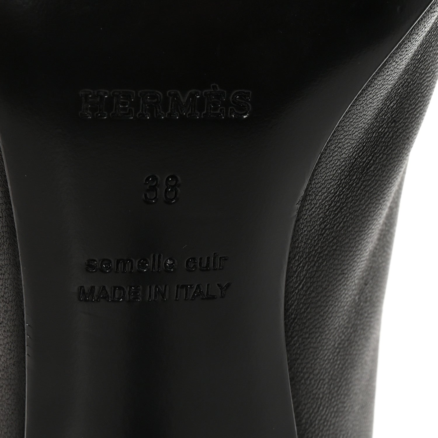 Hermes Nappa Lover 80 Slingback Pumps 38 Black 7 of 9