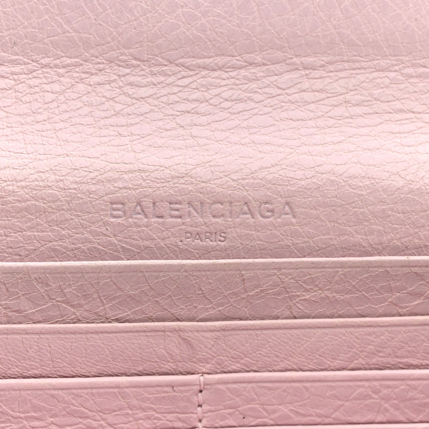 Agneau Classic Hardware Money Wallet Rose Poudre