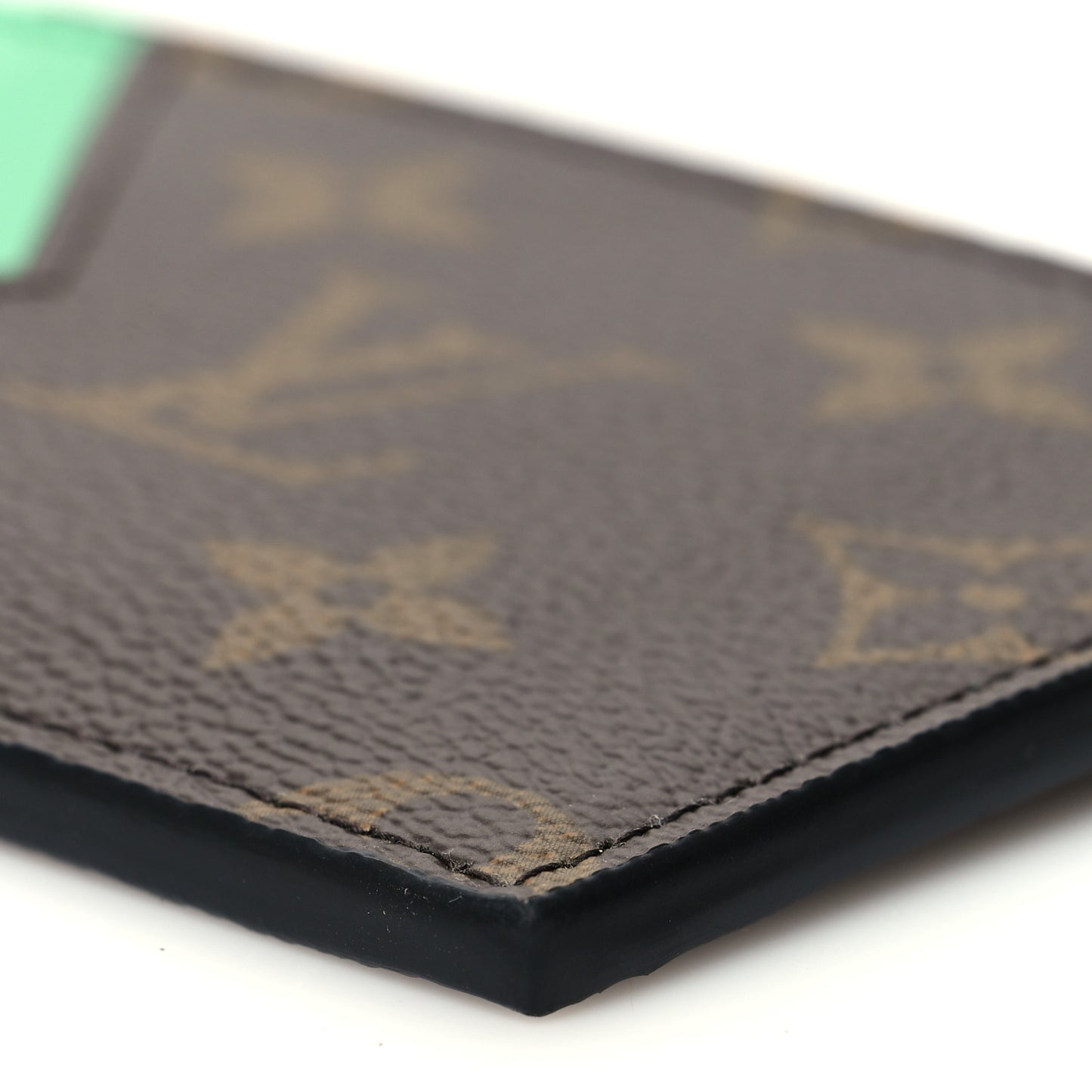 Monogram Taiga Coin Card Holder Green