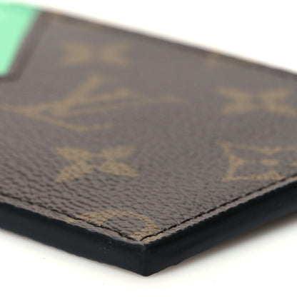 Louis Vuitton Monogram Taiga Coin Card Holder Green 9 of 9