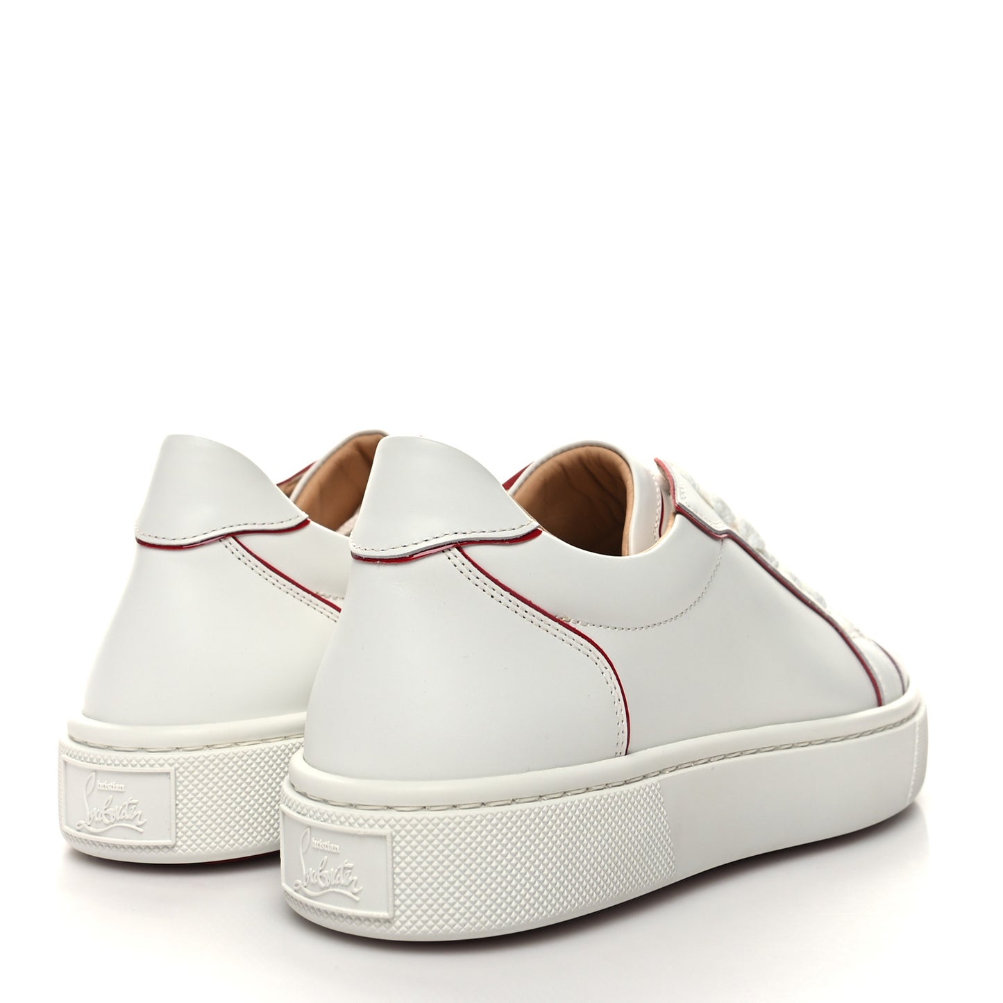 Calfskin Patent Vieirissima Flat Sneakers 38 White Multicolor