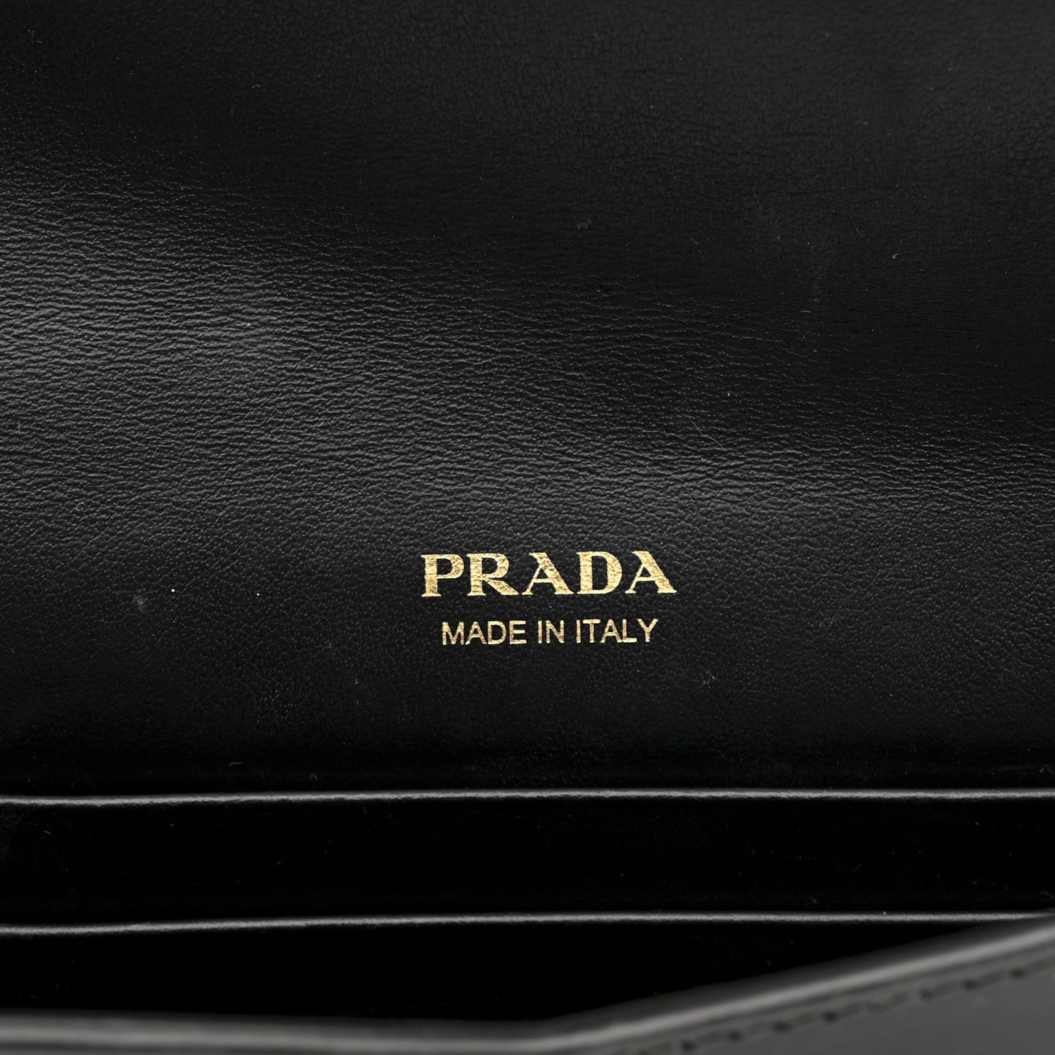 Prada Vernice Metal Triangle Logo Clutch Black 6 of 13