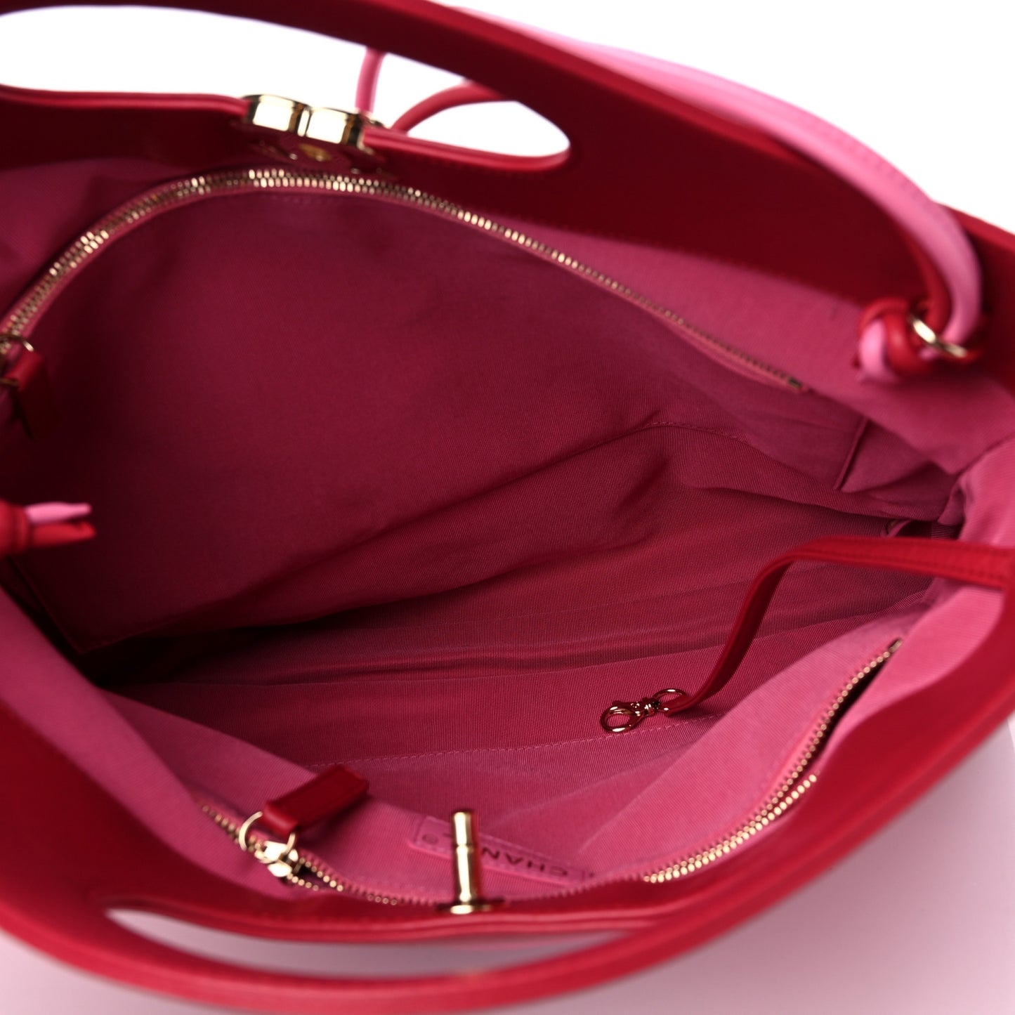 Lambskin Quilted Large 31 Shopping Bag Pink Light Red
