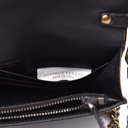Bottega Veneta Nappa Intrecciato Brio Chain Wallet Black 7 of 9