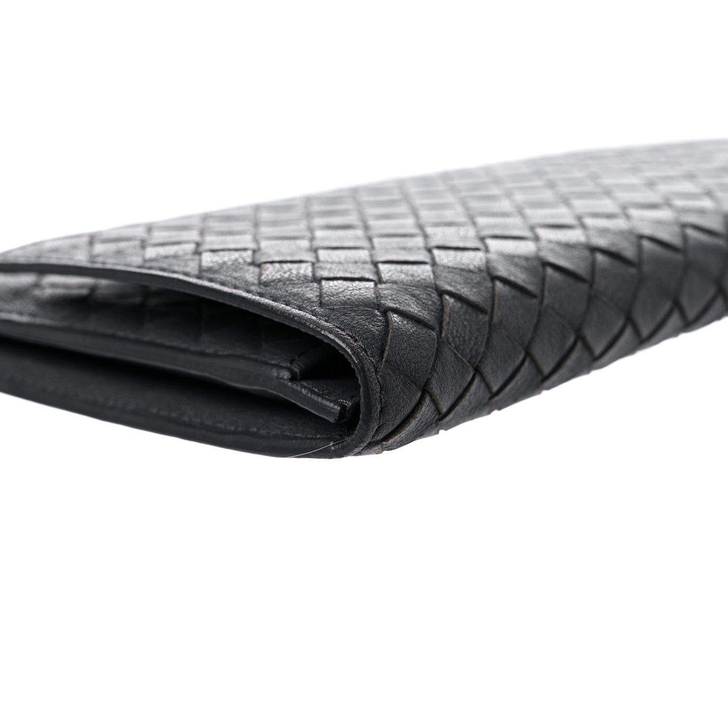 Bottega Veneta Nappa Intrecciato Flap Wallet Grey 11 of 12