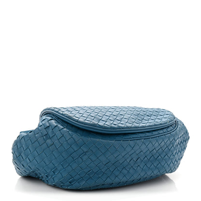 Bottega Veneta Nappa Intrecciato Messenger Bag Cobalt Blue 4 of 10