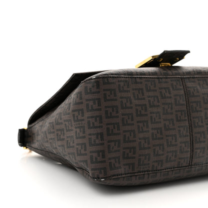 Fendi Zucchino Spalmati Forever Mama Baguette Moro Black 9 of 11