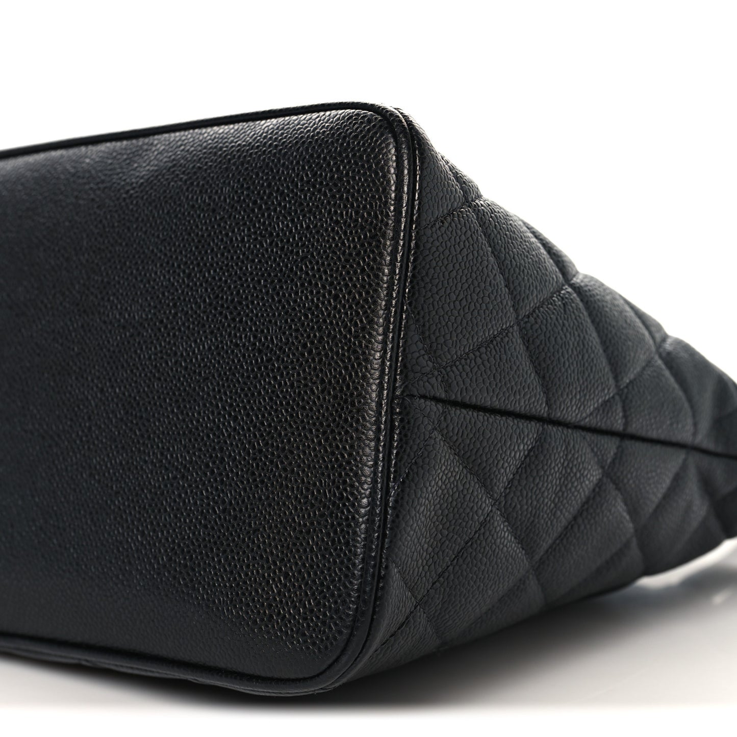 Caviar Quilted Medallion Tote Black
