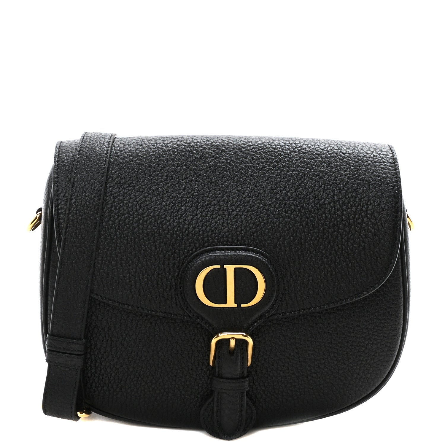 Christian Dior Grained Calfskin Medium Bobby Flap Black 1 of 9