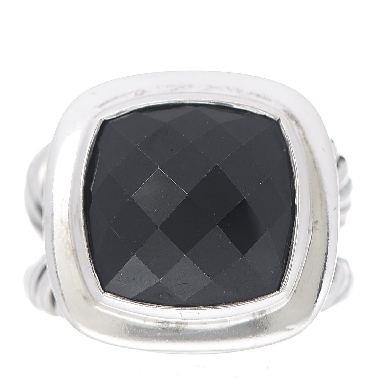 Sterling Silver Black Onyx 14mm Albion Ring 53 6.25