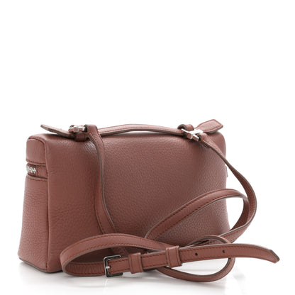 Loro Piana Grained Calfskin L19 Extra Pocket Pouch Kummel 3 of 10