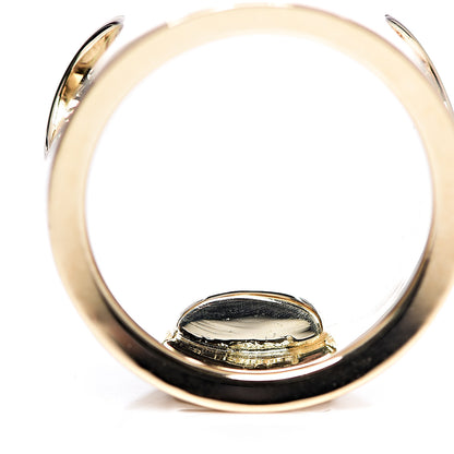 Louis Vuitton 18K Yellow Gold Diamonds Empreinte Ring 52 6 3 of 4