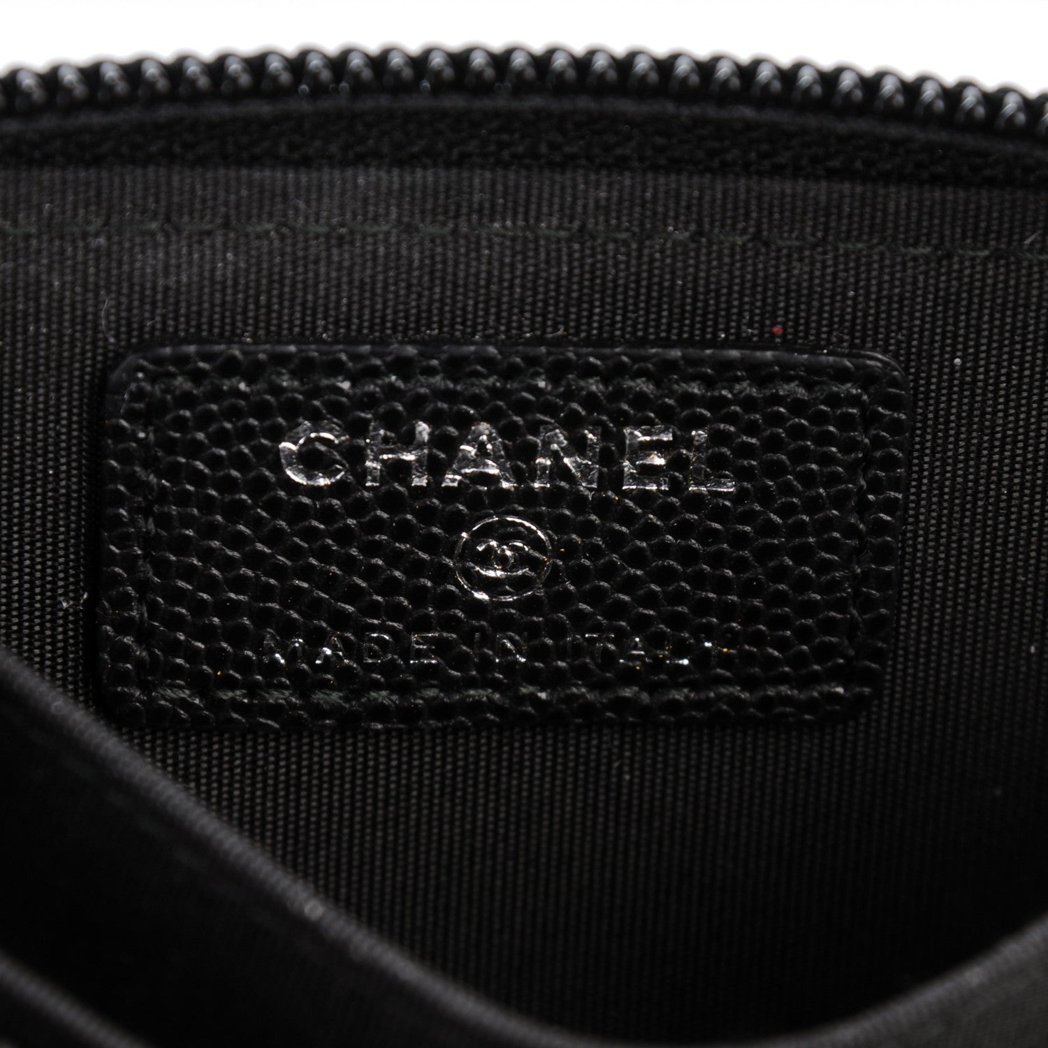 Chanel Caviar Quilted Boy Zip Around Coin Purse Wallet Black 6 of 7