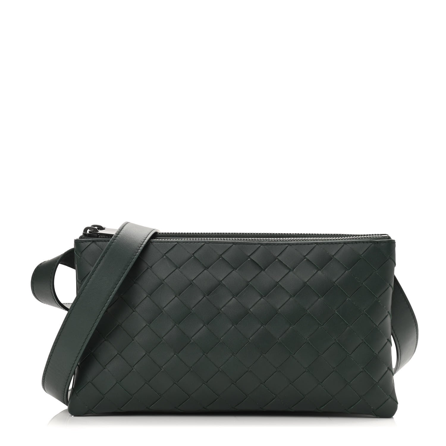 Bottega Veneta Nappa Intrecciato Triple Zip Messenger Bag Bottle 1 of 10