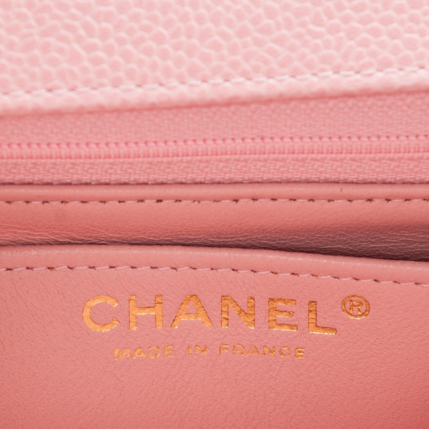 Caviar Quilted Mini Square Flap Pink