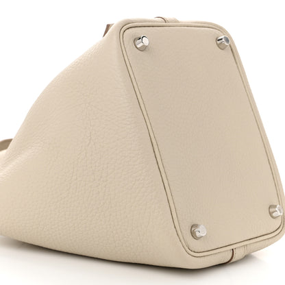 Hermes Taurillon Clemence Picotin Lock 18 PM Gris Perle 9 of 11