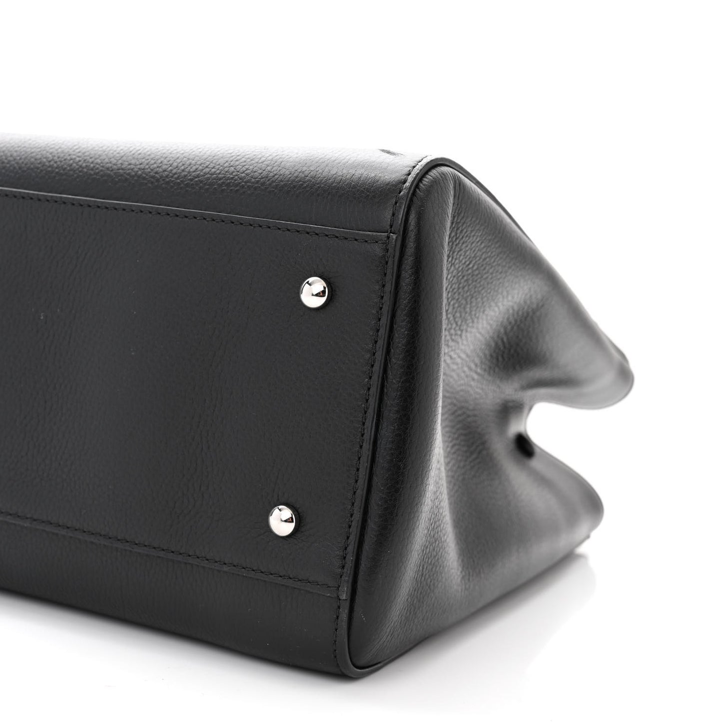 Grained Calfskin Large Neo Executive Shopper Tote Black