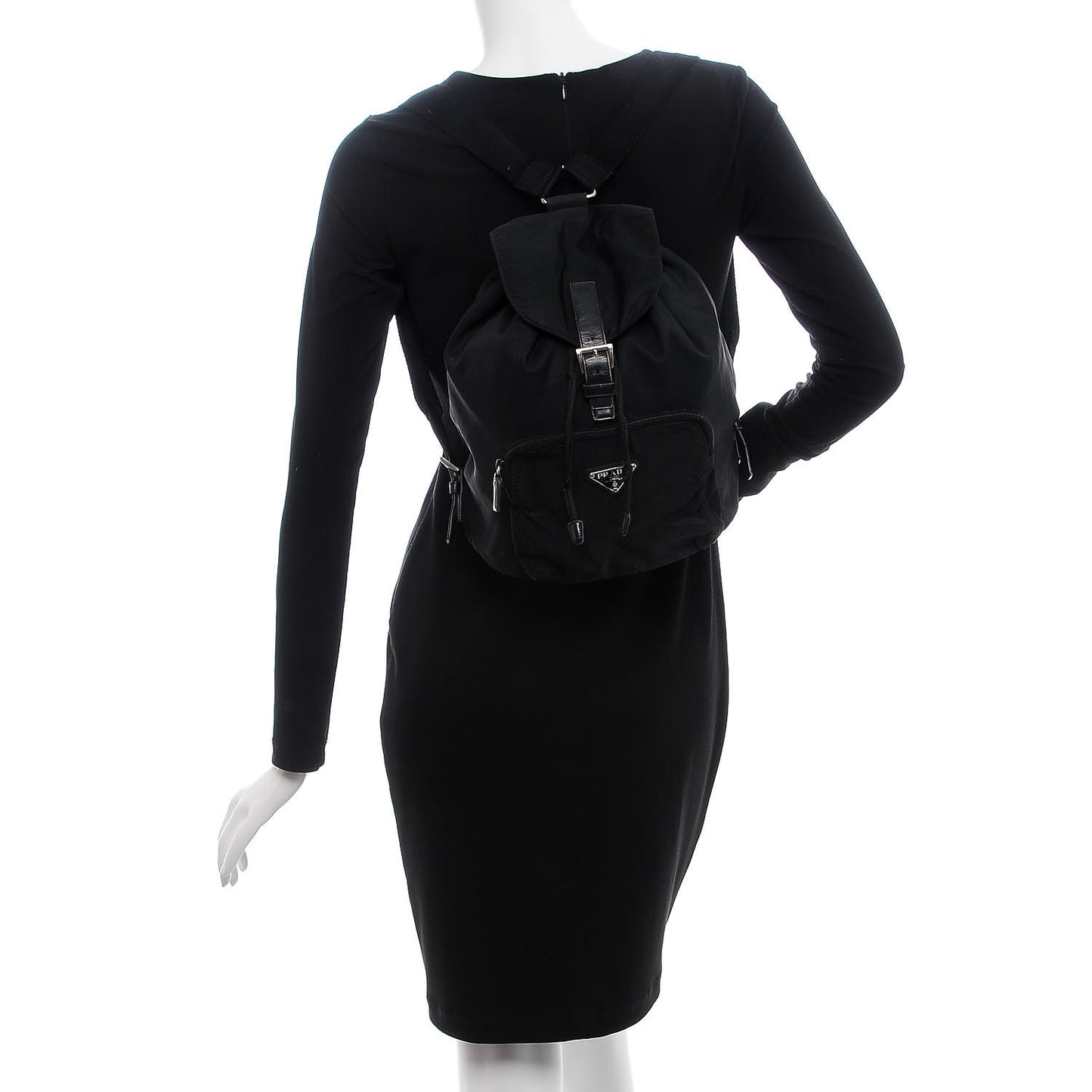 Nylon Vela Small Backpack Black