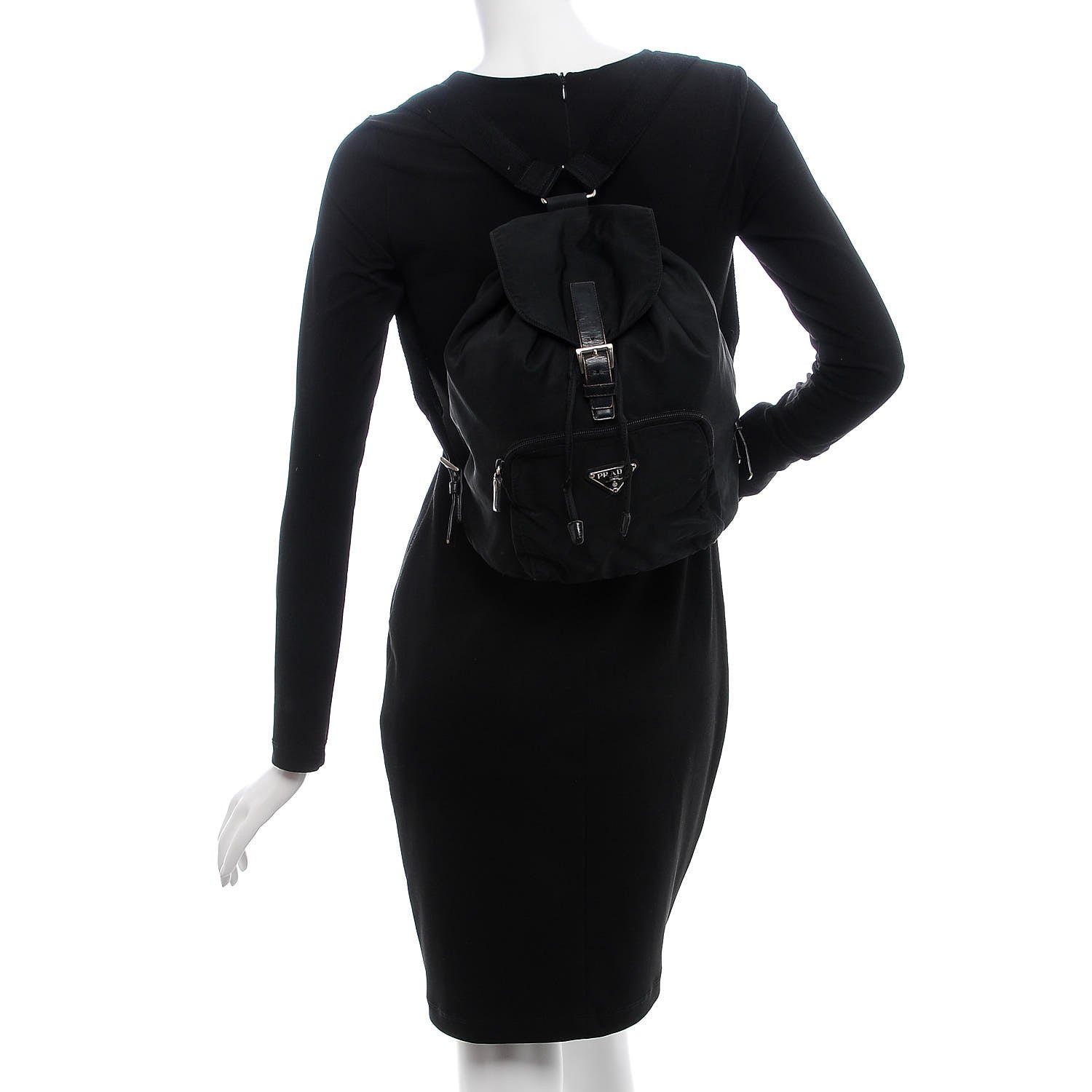 Prada Nylon Vela Small Backpack Black 2 of 15