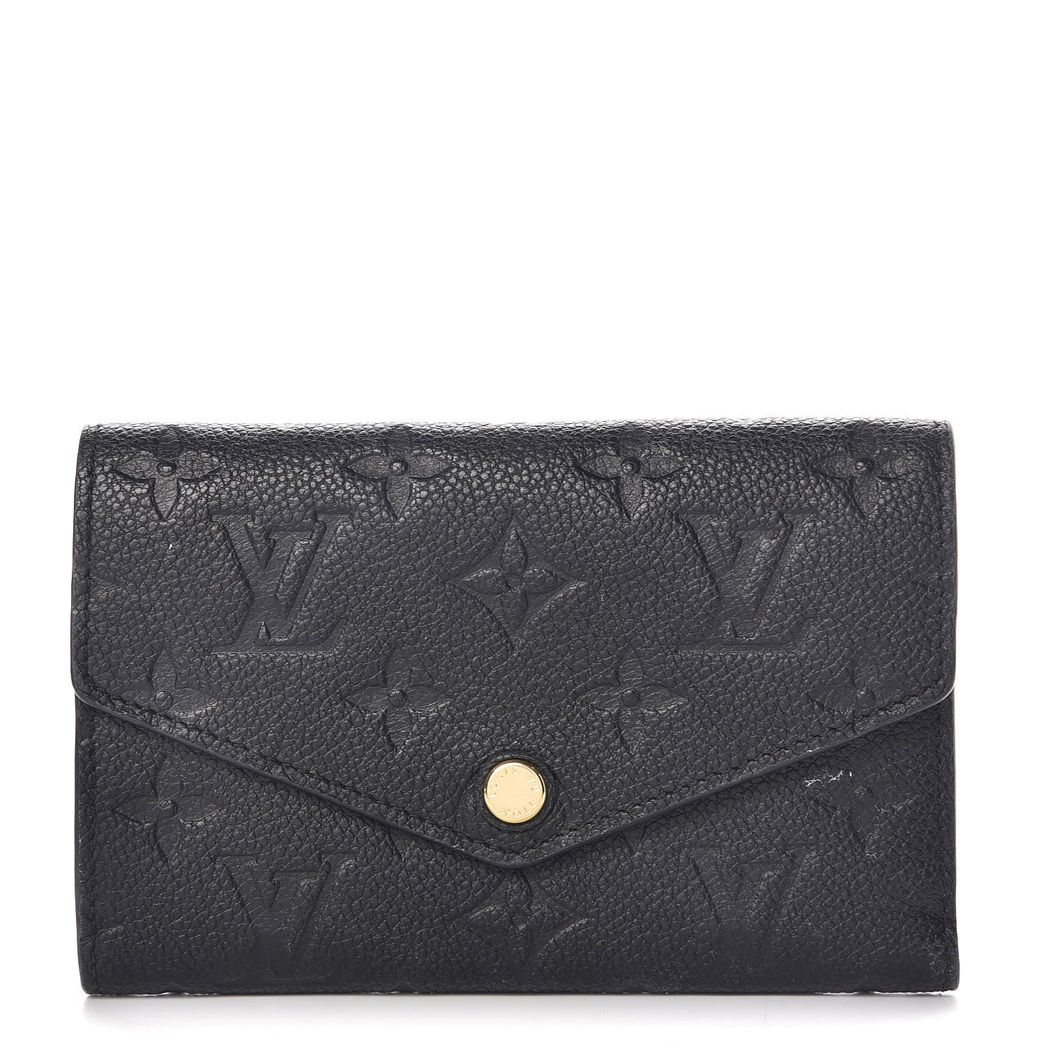 Louis Vuitton Empreinte Compact Curieuse Wallet Black 1 of 9