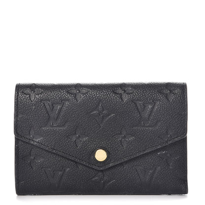 Louis Vuitton Empreinte Compact Curieuse Wallet Black 1 of 9
