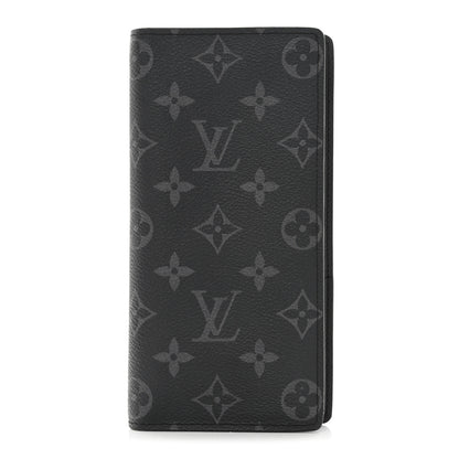 Louis Vuitton Monogram Eclipse Brazza Wallet 1 of 9