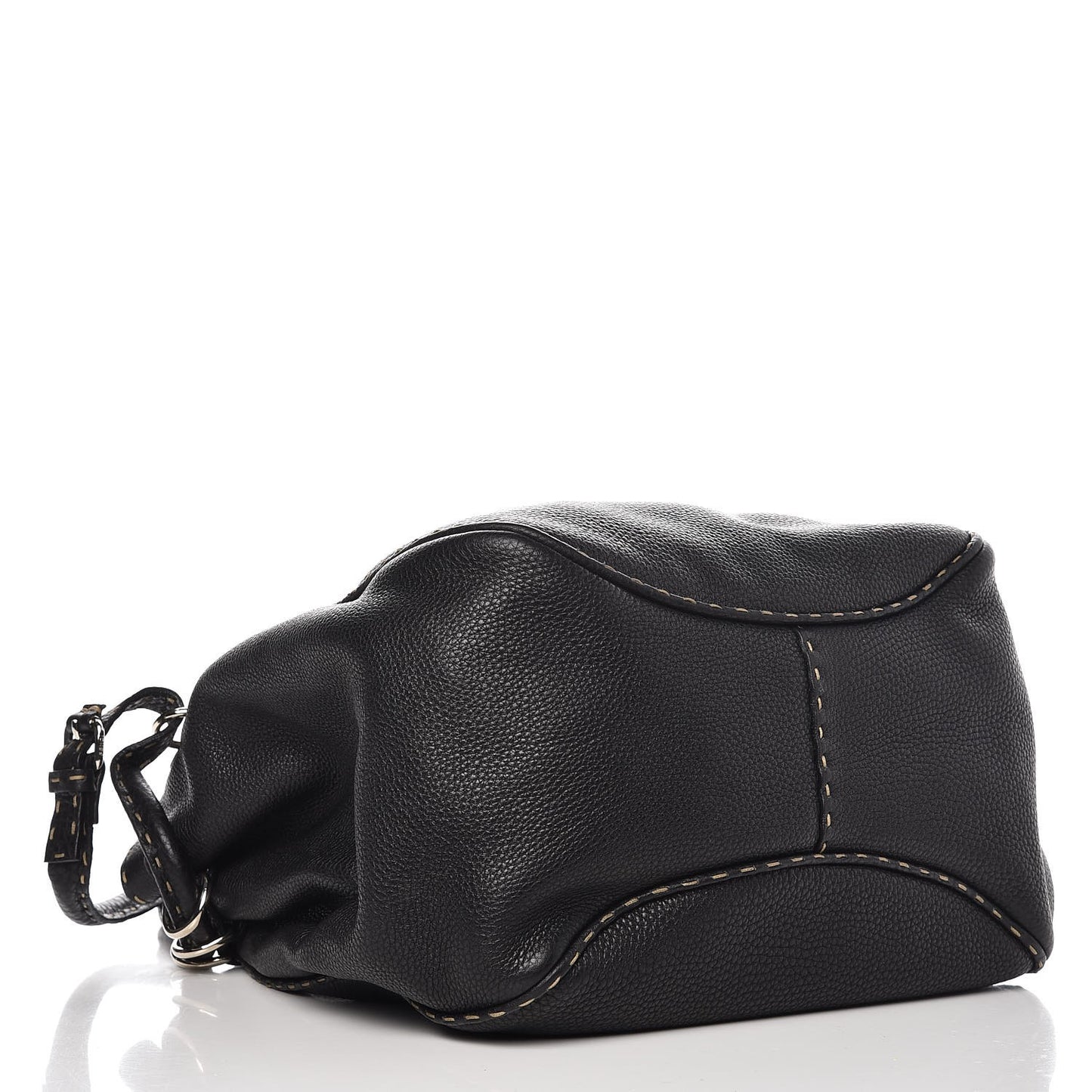 Calfskin Romano Small Selleria Bucket Black