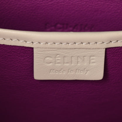 Celine Smooth Calfskin Nano Luggage White Magenta 7 of 12