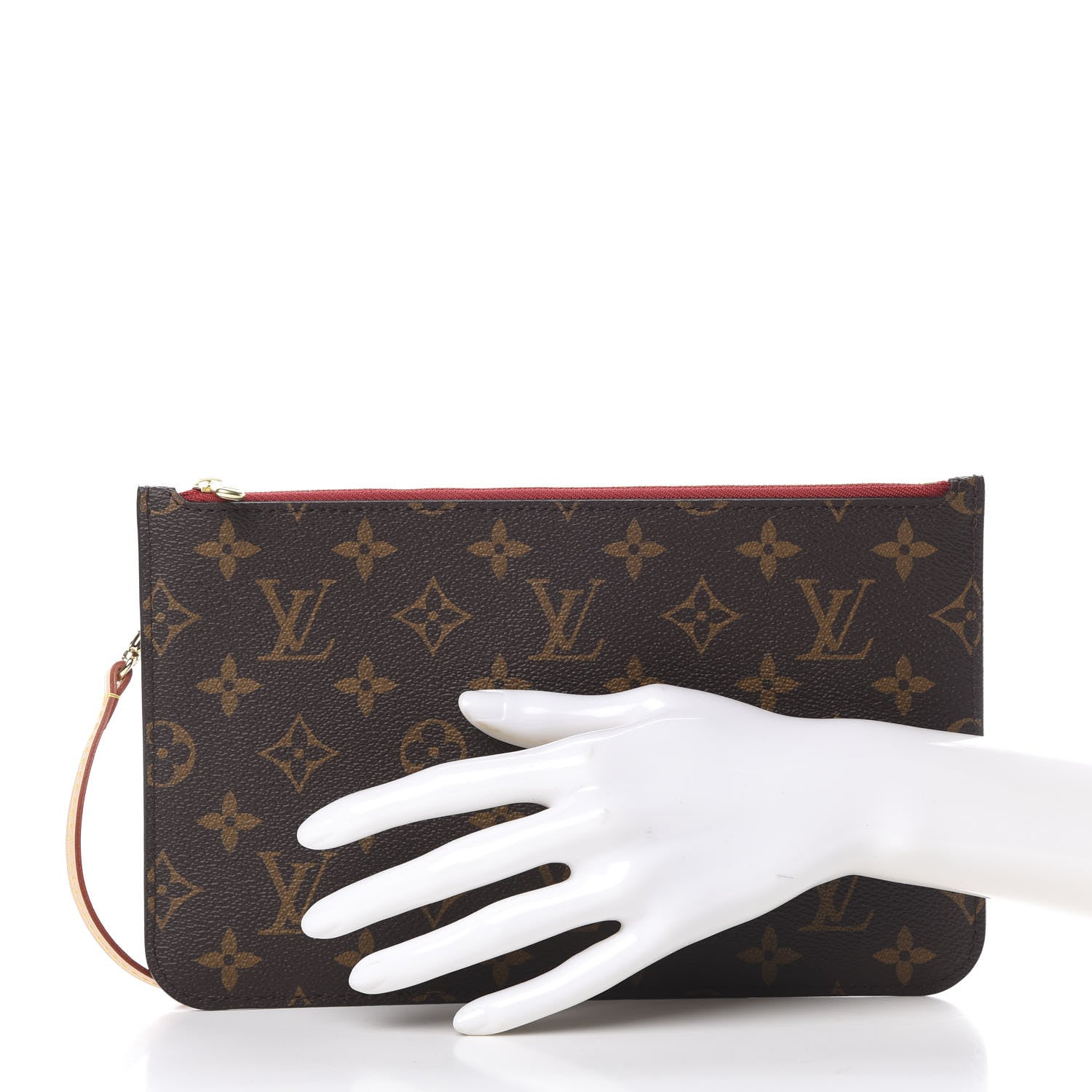 Louis Vuitton Monogram Neverfull MM GM Pochette Cherry 2 of 7